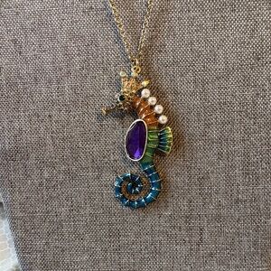 Colorful Seahorse Pendant Necklace